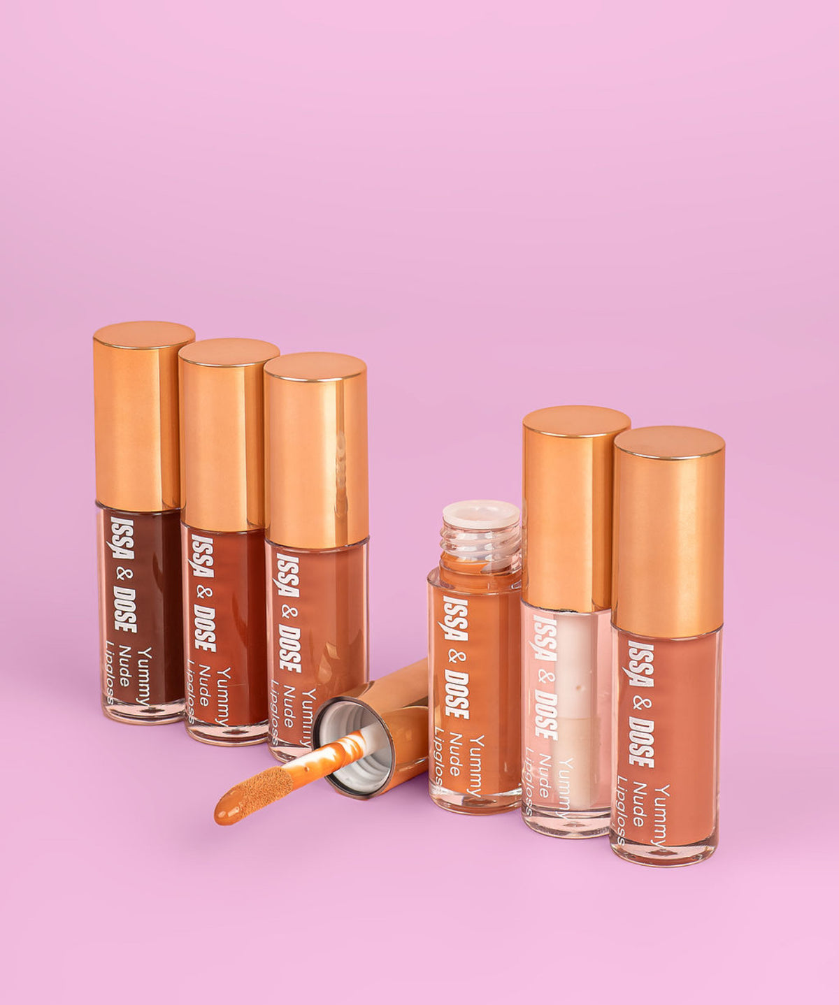 ISSA & DOSE - Lot de 6 Gloss Nude Hyper pigmentés